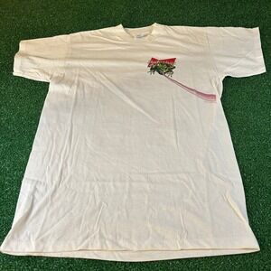 Vintage Budweiser Frogs T-Shirt Graphic Tee Short Sleeve 90s Mens Extra Large